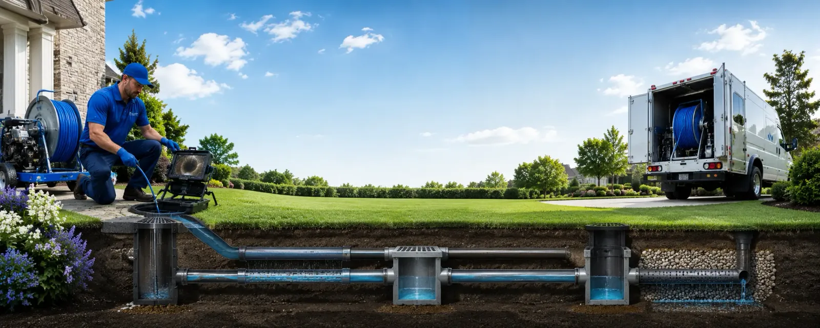 Outdoor drain cleaning information for Five Points, AL